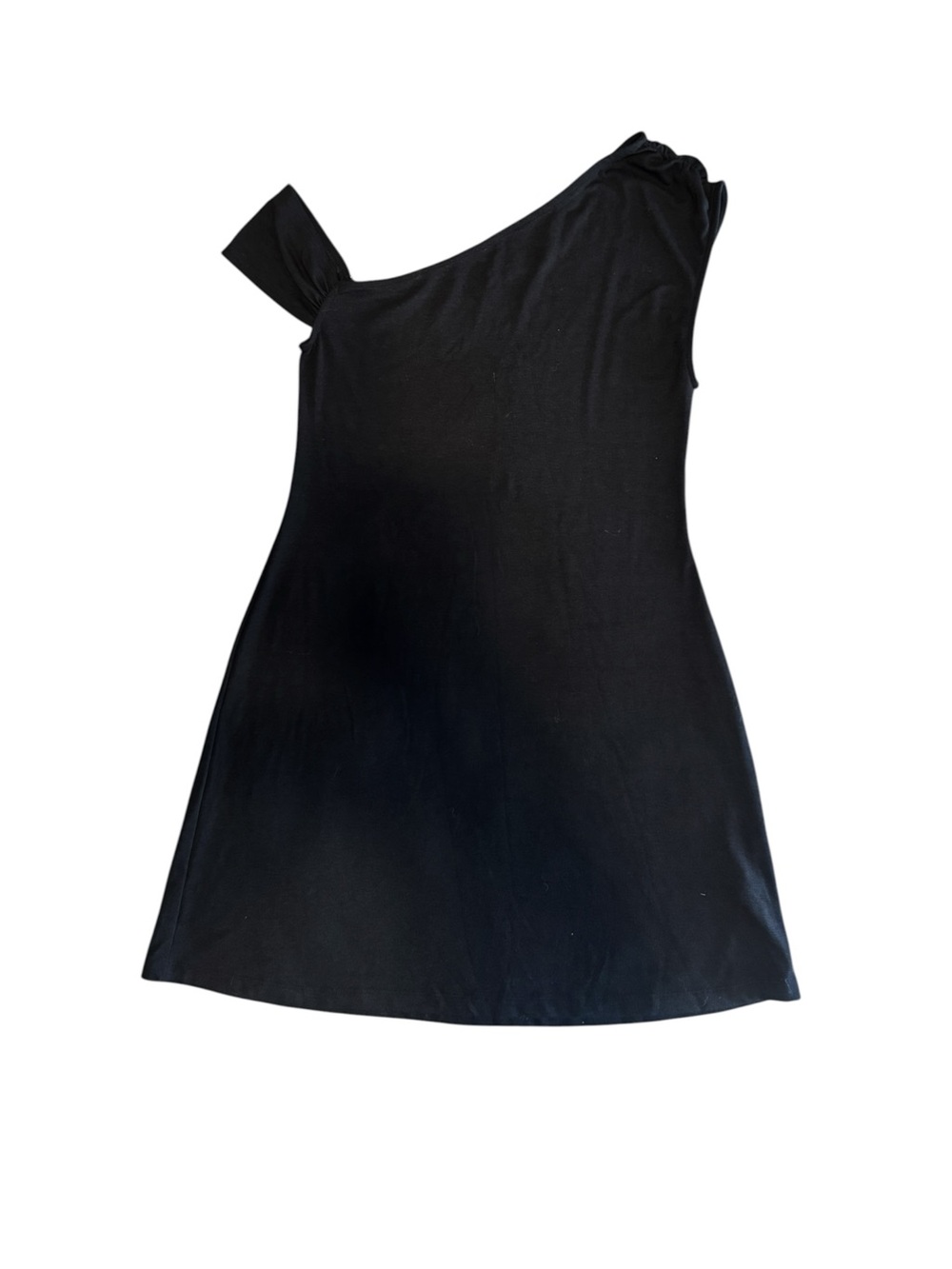 Free People Beach One-Shoulder Black Mini Dress Size Large